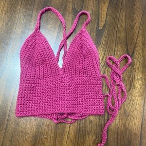 Crochet Halter Crop Top
